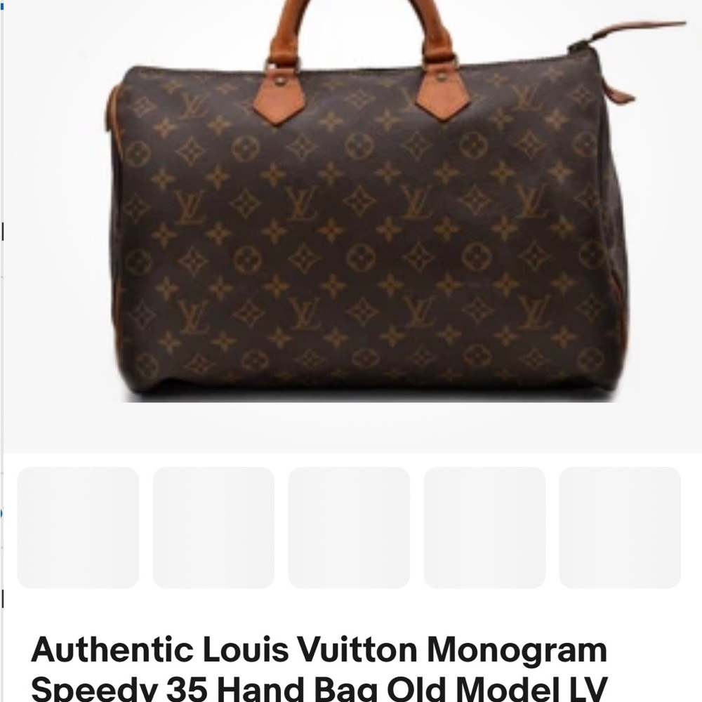 Louis Vuitton Monogram Speedy 35 Handbag - Brown